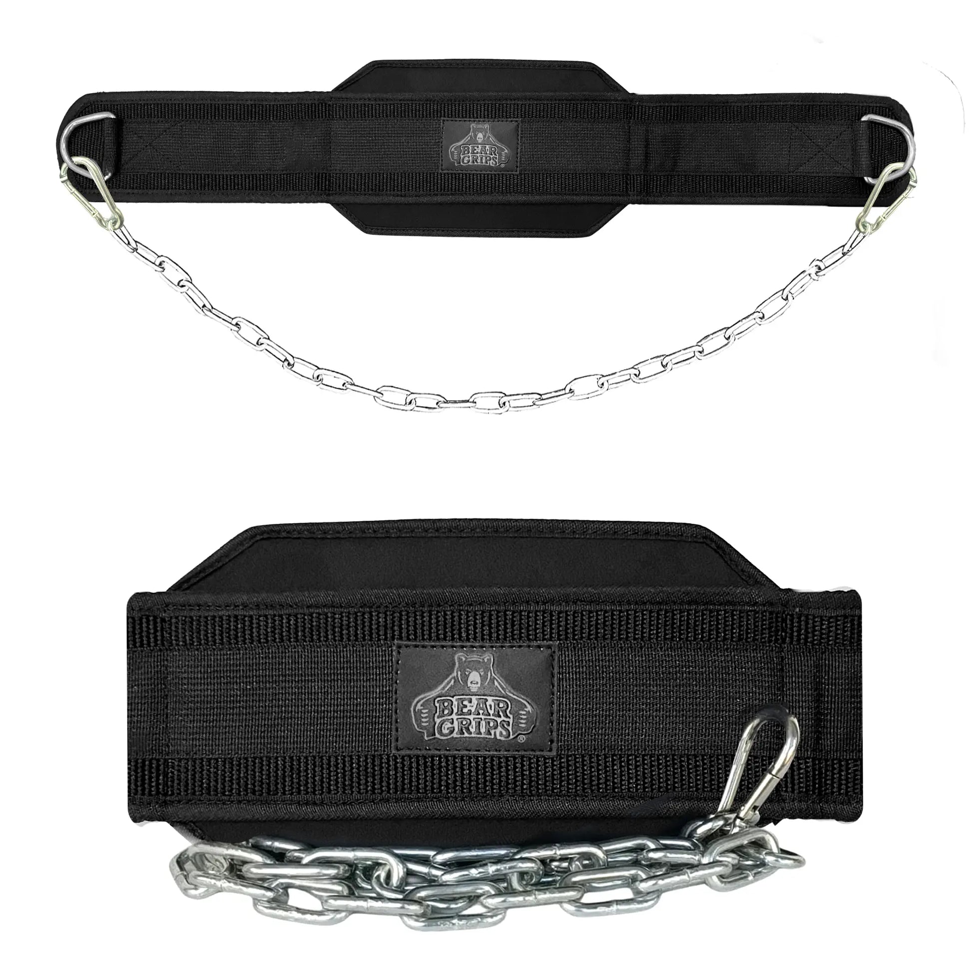 Bear Grips Dip Belt for Weightlifting - Workout Equipment Squat Waist Belt with Chain for Men and Women - Strength Training Equipment Dipping Belt for Powerlifting Pull Ups Squat Dips Deadlift