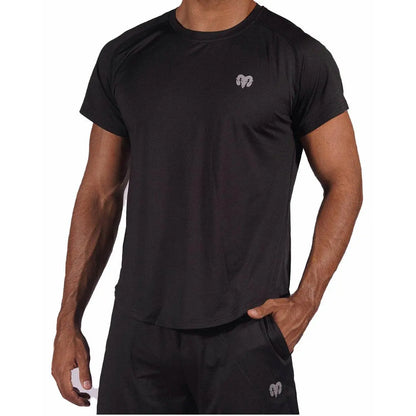 Men'S Dry Fit Gym T-Shirt, Black [S24]