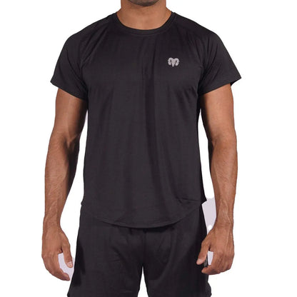 Men'S Dry Fit Gym T-Shirt, Black [S24]