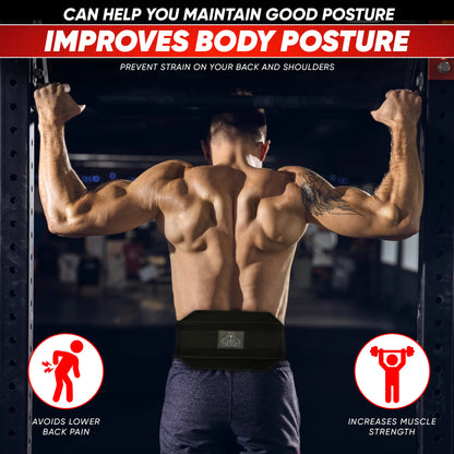 Bear Grips Dip Belt for Weightlifting - Workout Equipment Squat Waist Belt with Chain for Men and Women - Strength Training Equipment Dipping Belt for Powerlifting Pull Ups Squat Dips Deadlift