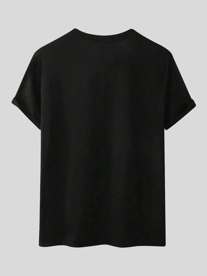 Men'S Quick-Dry Gym T-Shirt, Fitness Workout Shirt, Workout Sportswear, Geometric Print, Short Sleeve, Loose-Fit, Casual Summer Top, Breathable, All Seasons
