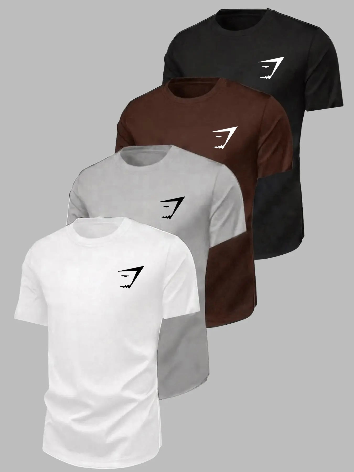 Men'S Quick-Dry Gym T-Shirt, Fitness Workout Shirt, Workout Sportswear, Geometric Print, Short Sleeve, Loose-Fit, Casual Summer Top, Breathable, All Seasons