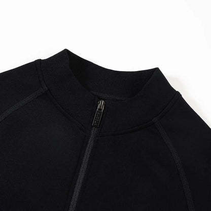 AUROLA Power Short Sleeve Zippy Ribbed Active Shirt for Women, Seamless Longline Workout T‑Shirt Athletic Yoga Zip up Top