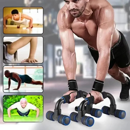 H-Shaped Push up Bar, 1 Pair Push up Stand for Home Gym Workout, Portable Gym Equipment, Strength Training Equipment, Fitness Equipment for Men & Women