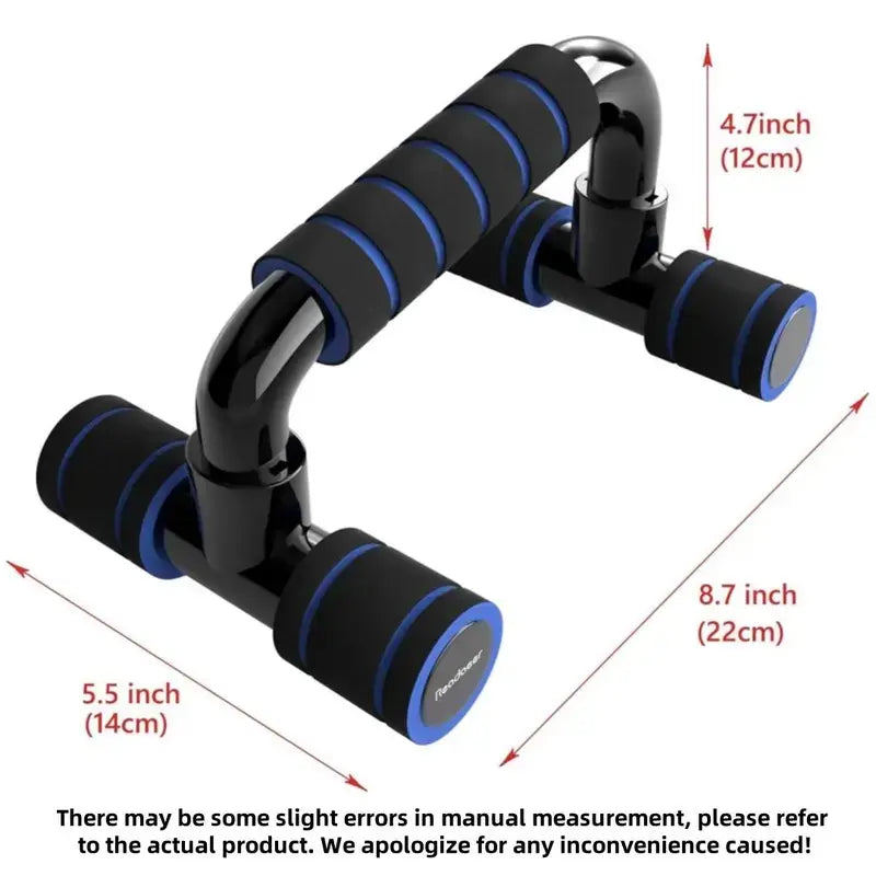 H-Shaped Push up Bar, 1 Pair Push up Stand for Home Gym Workout, Portable Gym Equipment, Strength Training Equipment, Fitness Equipment for Men & Women